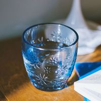 ルペタルエンボスグラス ブルー studio CLIP