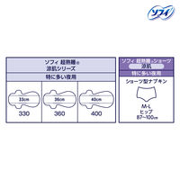 生理用品 ナプキン ソフィ 超熟睡ガード涼肌330 22枚  1セット（1個×5）