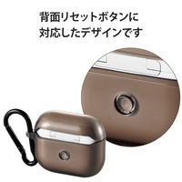 AirPods 第3世代 ケース ソフト TPU カラビナ付 ワイヤレス充電対応 ブラック AVA-AP3UCBK エレコム 1個（直送品）