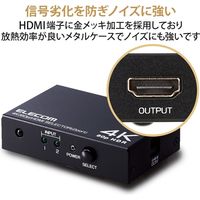 HDMI切替器(2ポート) PC マルチディスプレイ ミラーリング 専用リモコン付き DH-SW4KP21BK エレコム 1個