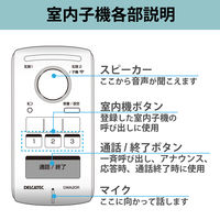 ワイヤレスインターホン ドアホン 増設用室内子機 配線工事不要 DWA20R DXアンテナ 1個