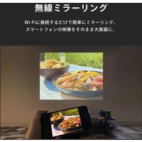 FunLogy BOX3 LED 小型プロジェクター 400ANSIルーメン シルバー（直送品）