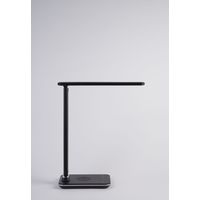 オリンピア照明 ワイヤレスチャージャー機能付き LEDデスクスタンドライト ブラック GST006QB 1台