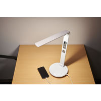 オリンピア照明 マルチリフラクションデスクライト2関節タイプ ホワイト GST009W 1台