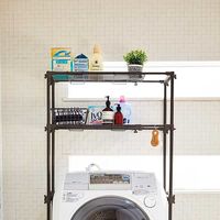 ベストコ 洗濯機ラック ブラウン NY-236 防水パンにも置ける 4975970254141 1個（直送品）