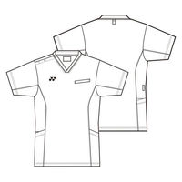 ヨネックス 男女兼用スクラブ ホワイト BLL CY800-01-BLL 1枚（直送品）