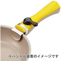 ベストコ フライパン IH対応 鍋 3点セット ハイパープレミアムコート ハンドル付き イエロー ND-3101（直送品）