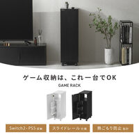 武田コーポレーション ゲーム好きのためのゲームラック85 ルクス LN-H6-GAMARMWH 1箱(1個入)（直送品）
