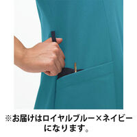 ナガイレーベン 女子スクラブ ロイヤルブルー M RF-5142 1枚（直送品）