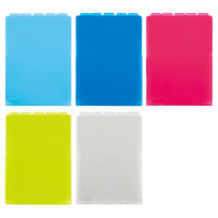 セキセイ 5インデックスフォルダー〈縦〉 クリア ACT-915-90 1セット(1冊×10)