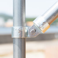 グリーンクロス 単管用ジョイント金具 Kタイプ シングル羽根付き KW-1S 1個（直送品）