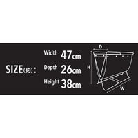 LIV PLUS ベストコ 荷物置き ハンモック型 折りたたみ 収納 グレージュ フロアーラック ND-3592 1個（直送品）