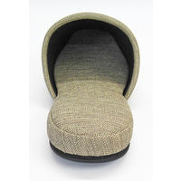 【スリッパ】富士工業 布地風ビニールスリッパ 前閉じ レリゴール ベージュ 23.5～26.5cm 1セット（10足）