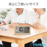 ノア精密 電波カレンダー時計 a35978 1個（直送品）