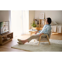 【軒先渡し】アイリスオーヤマ ウッドアームチェア Ｓサイズ アイボリー 1台（直送品）