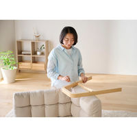 【軒先渡し】アイリスオーヤマ ウッドアームチェアWACR-L Ｌサイズ アイボリー 1台（直送品）