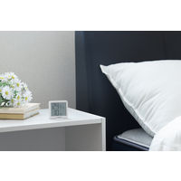 温湿度計 ドリテック デジタル温湿度計 リテーモ・ミニ・シンプル ホワイト 1個