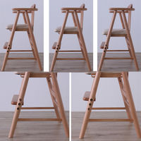 平インテリア産業 ベビーチェアワイド 生後7か月から 天然木 ホワイト TC-201 TN/WH 1台（直送品）