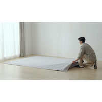 アイリスオーヤマ はがして洗える Ｈａｇａｓｈラグセット 杢キルト 幅1850×奥行2400mm グレー HAGSM25-1824 1セット（直送品）