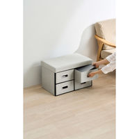 アイリスオーヤマ ３ＷＡＹ引き出し収納ボックス 引き出し４つタイプ 幅600×奥行375×高さ385mm グレー 1台（直送品）