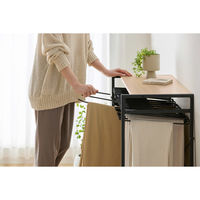 アイリスオーヤマ スラックスハンガー 幅775×奥行396×高さ795ｍｍ ナチュラル/ブラック 1台（直送品）