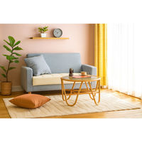 【軒先渡し】光製作所 2way フェミニンソファ 幅1170mm ブルー 1台（直送品）