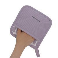 鍋敷き ミトン 18×18cm パープル SONOMA LV-0383 1個 撥水・防汚 マグネット LIV PLUS