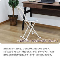 エイ・アイ・エス 折畳チェア 背あり グレイ YSFO-06x6pcs GY 1セット(6脚入)（直送品）