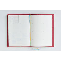 高橋書店 【2026年4月版】シャルム3 B6 見開き1週間 月曜始まり ネオレッド 633 1冊（直送品）