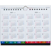 高橋書店 【2026年4月版】エコカレンダー壁掛・卓上 B7×2面 日曜始まり T162 1冊（直送品）