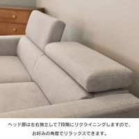 タマリビング アイビィ ソファ 3人掛 幅1850mm ブルー 1台（直送品）