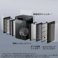 シャープマーケティングジャパン(株) 床置き型プラズマクラスター空気清浄機 FU-M1200-W 1式（直送品）