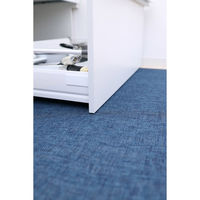 サンベルム Pally はっ水加工の洗濯機で丸洗いできるキッチンマット120cm BL K73202 1枚（直送品）