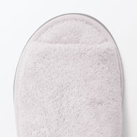 無印良品 洗える綿パイルスリッパ 前あき Ｍ ２２．５～２５ｃｍ用 グレー 良品計画