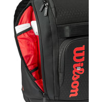 Wilson(ウイルソン) テニス バックパック CLASH V3 BACKPACK BLACK/Infrared WR80379010（直送品）