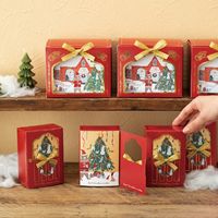 ヘッズ クリスマスベアラーウィンドウギフトボックス-S 100枚(20枚×5) XBR-GBS 1セット(100枚入)（直送品）