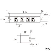 延長コード 電源タップ 3m 3P（ピン） 4個口 スイッチ ホワイト TAP-5433MGN2-3 サンワサプライ 1個