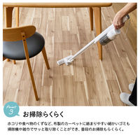 ユニベール クッションフロア 床材ラグ 抗菌 防カビ 撥水 1000×2400mm E1014アッシュライン 1枚（直送品）