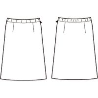 チクマ スカート（Aライン） AR3897-2-17（直送品）