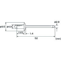 ロブテックス ブラインドリベット（ステンレス／ステンレス製）　6ー6（15本入）　エコパック NST66MP 1パック
