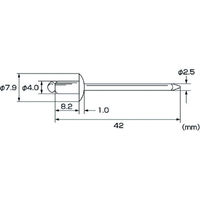 ロブテックス ブラインドリベット（ステンレス／ステンレス製）　5ー3（30本入）　エコパック NST53MP 1パック