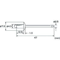 ロブテックス ブラインドリベット（ステンレス／ステンレス製）　5ー6（25本入）　エコパック NST56MP 1パック