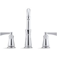 KOHLER 2ハンドル洗面用混合栓（8インチセンター洗面用） カラー：CP K-11076-4-CP（直送品）