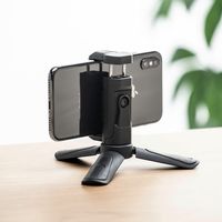 サンワダイレクト ミニ三脚（スマホ三脚・軽量・小型・スマホ一脚・iPhone自撮り） 200-DGCAM018 1個（直送品）