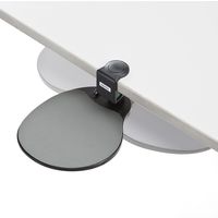 サンワダイレクト マウステーブル（360度回転・クランプ式・ポリエチレン布マウスパッド・ブラック・エルゴノミクス） 200-MPD003 1個（直送品）