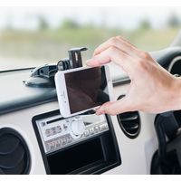 サンワダイレクト 車載ホルダー（iPhone XS/XS Max・Androidスマートフォン対応・ダッシュボード取付・ゲル吸盤） 1個（直送品）