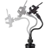 サンワダイレクト スマートフォン用車載ホルダー（ドリンクホルダー・カップホルダー・フレキシブルアーム・ホルダー調整・ワンタッチ取り外し） 1個（直送品）