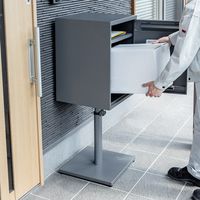 サンワダイレクト 宅配ボックス/300-DLBOX016専用設置台（高さ可動式） 300-DLBOX016OP 1個（直送品）