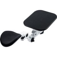 サンワダイレクト エルゴノミクスアームレスト（アームレスト・エルゴノミクス・マウスパッド付き・クランプ式・ホワイト） 200-TOK010W 1個（直送品）