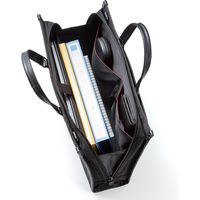 サンワダイレクト ストライプビジネスバッグ（2WAY仕様・手提げ・ショルダー・通勤対応） 200-BAG067 1個（直送品）